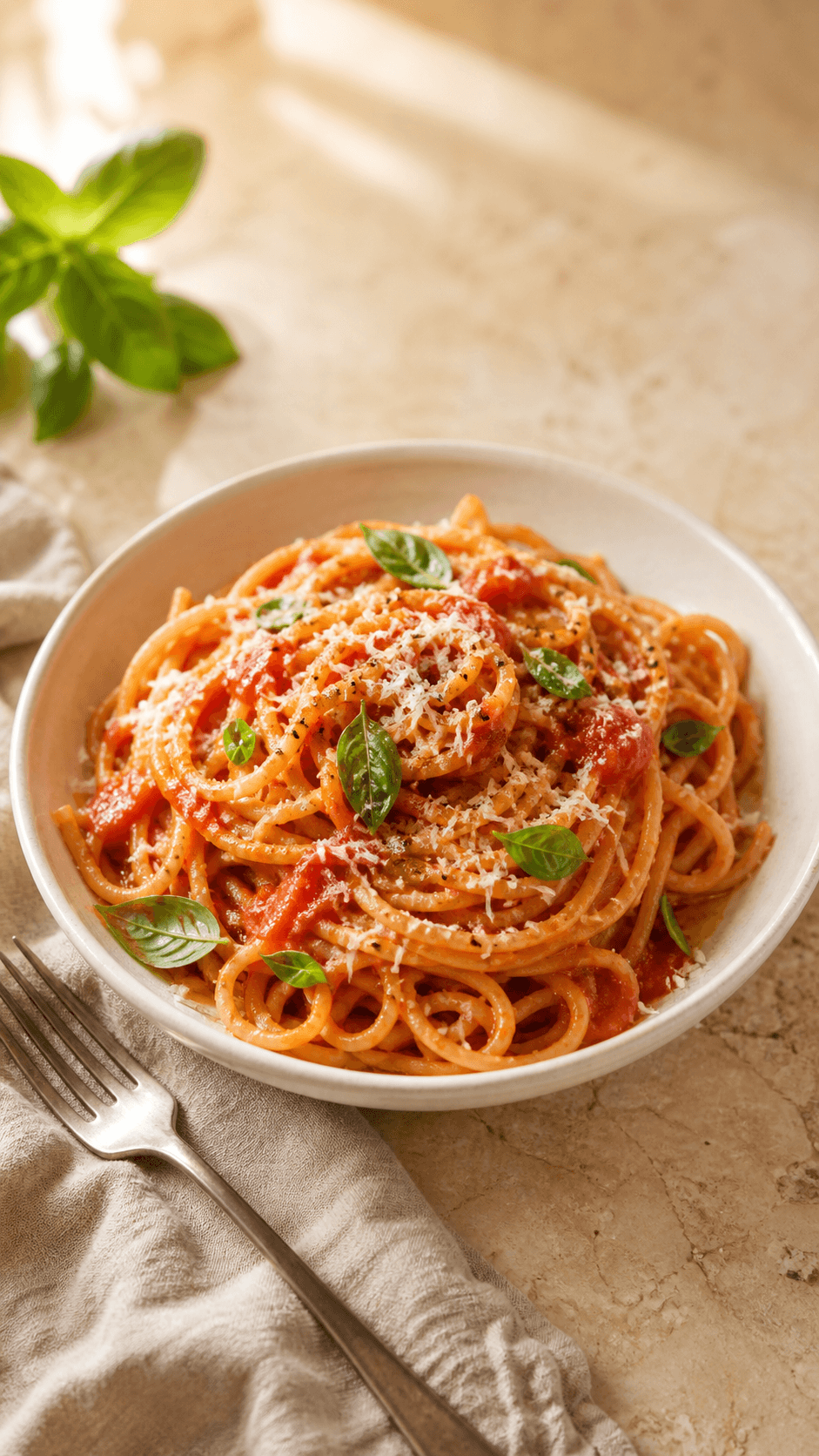 Photo de Easy Garlic Tomato Pasta