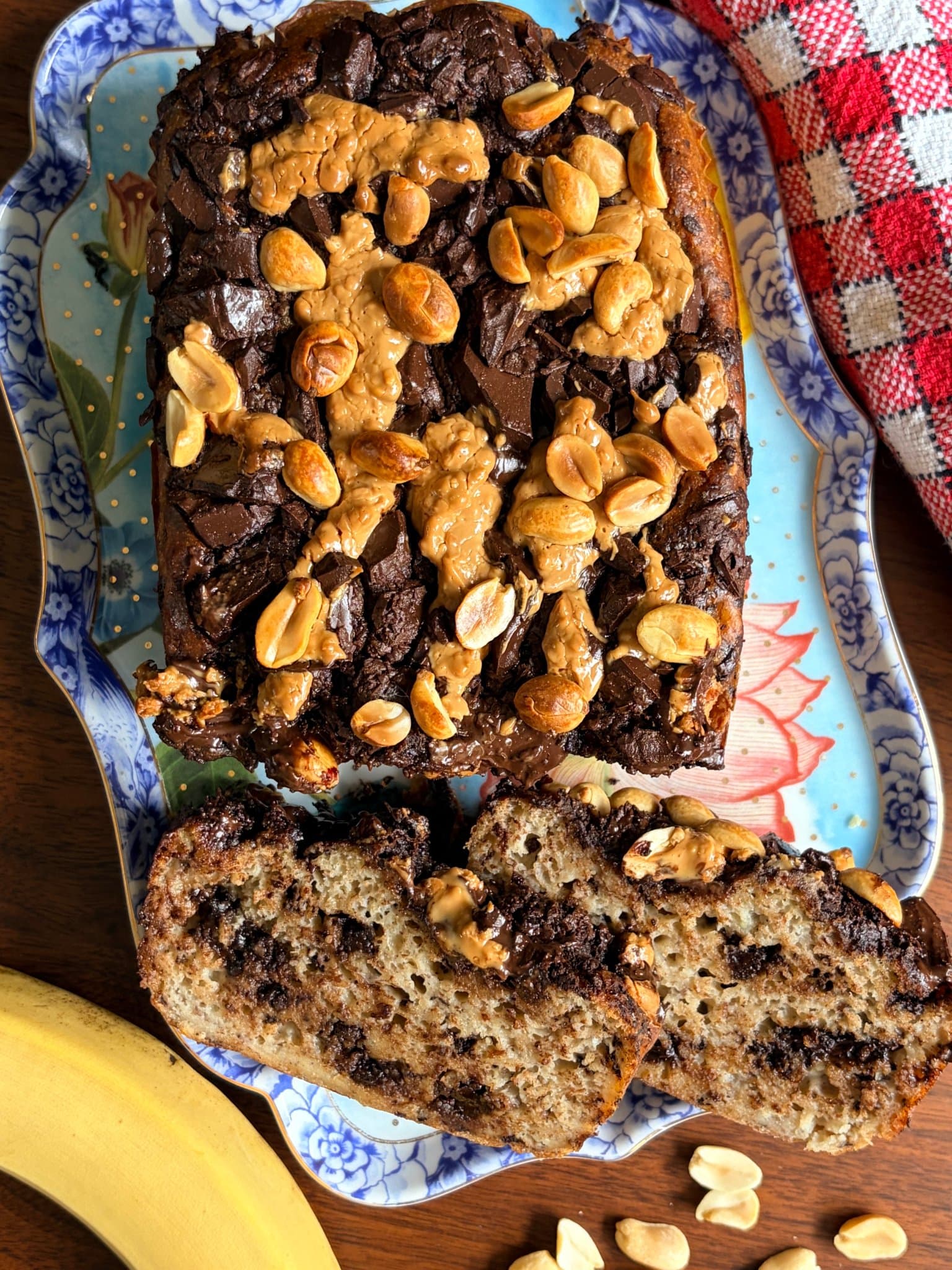 Banana bread chocolat, cacahuètes cover
