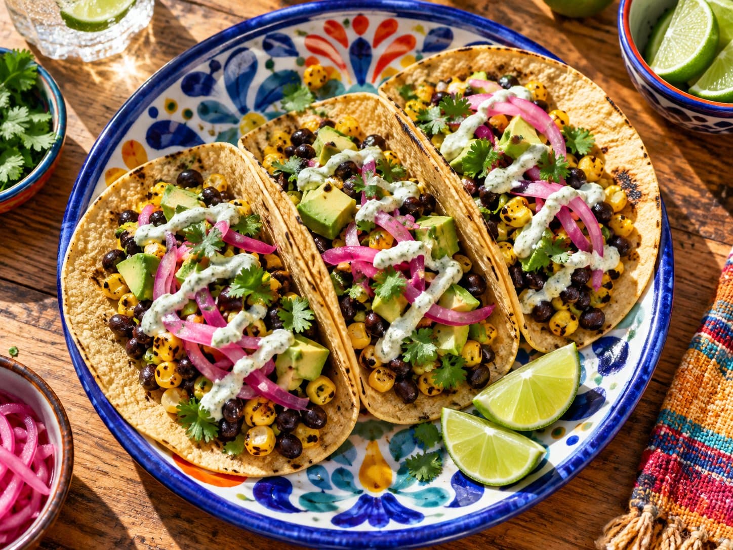 Charred Corn & Black Bean Tacos cover