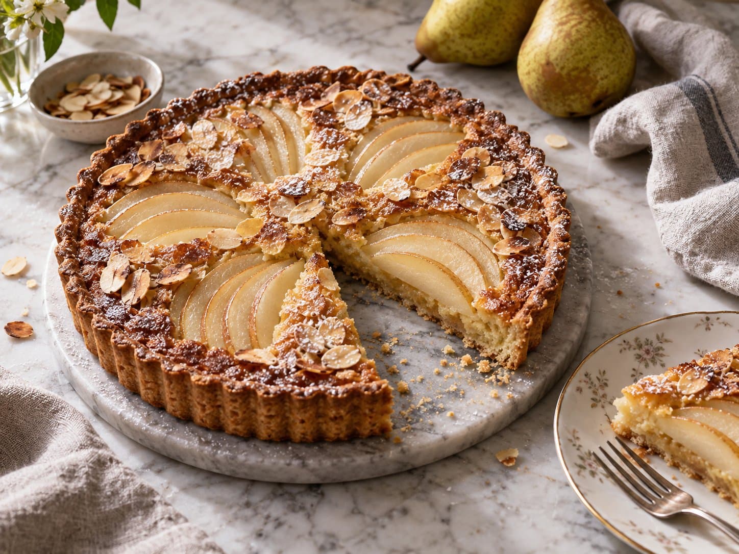 Pear & Almond Frangipane Tart cover