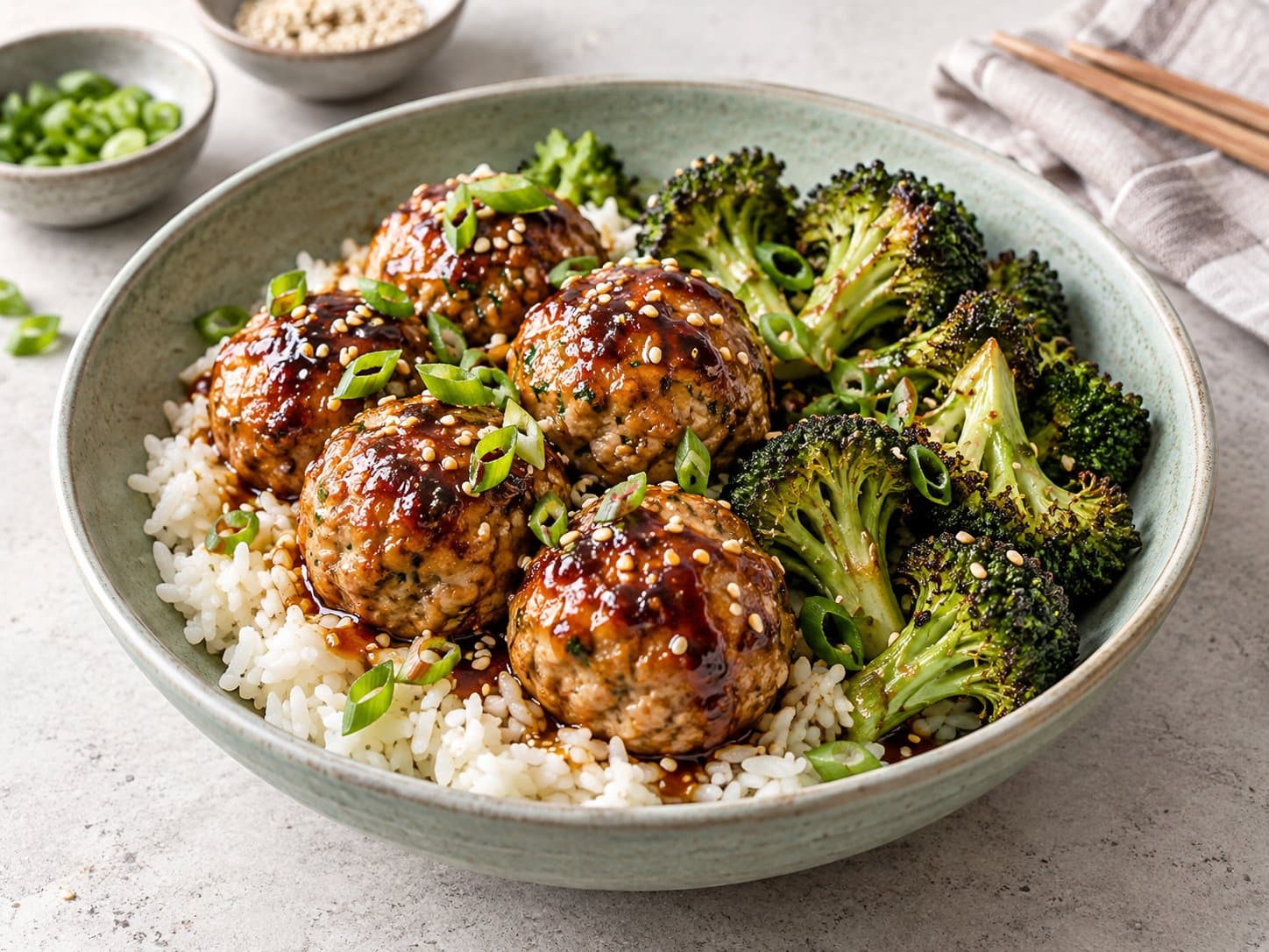Sesame-Ginger Chicken Meatballs cover