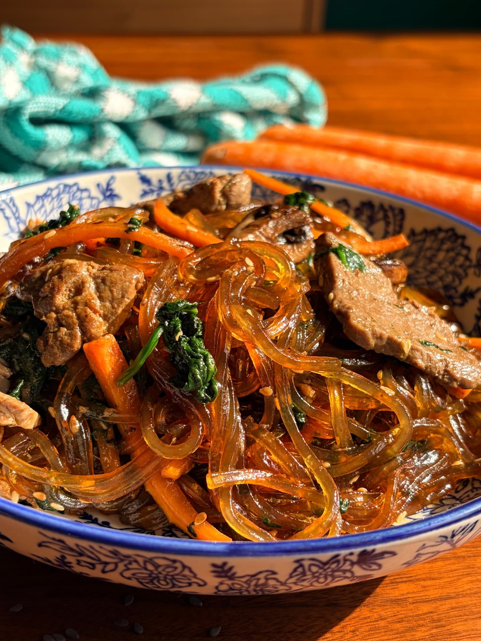Japchae coréen au boeuf cover