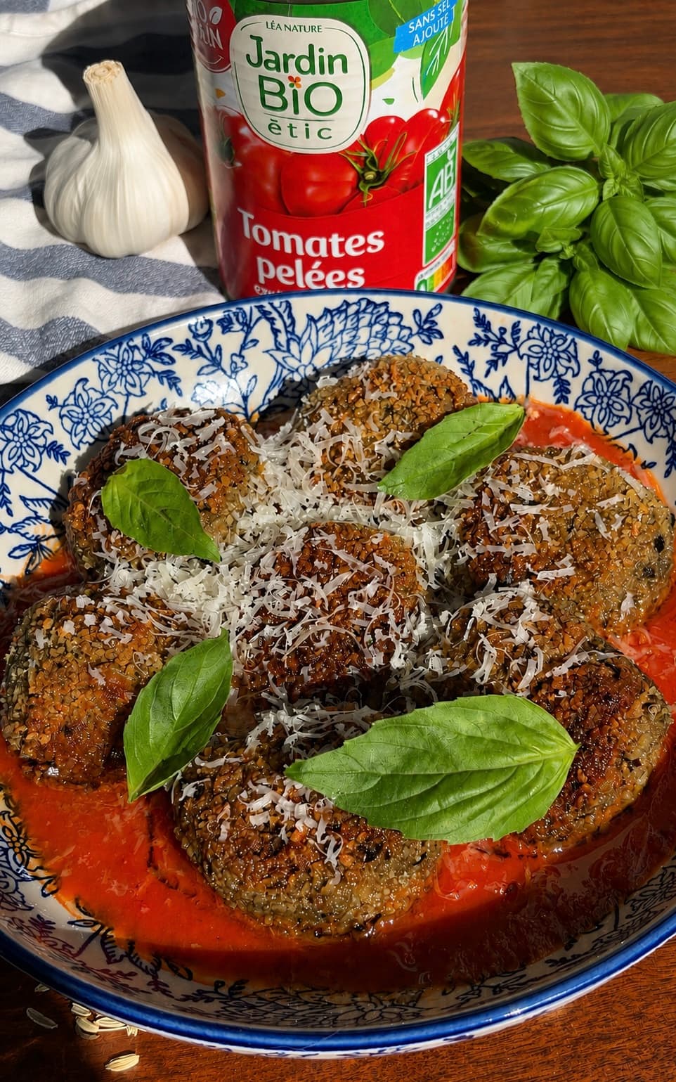 Boulettes d'aubergines & sauce tomate épicée cover